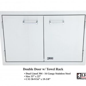 Lion Double Door With Paper Towel Rack
