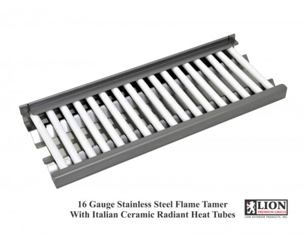 Lion Ceramic Heat Tubes with Vented Flame Tamer Tray (L89746) - Image 4