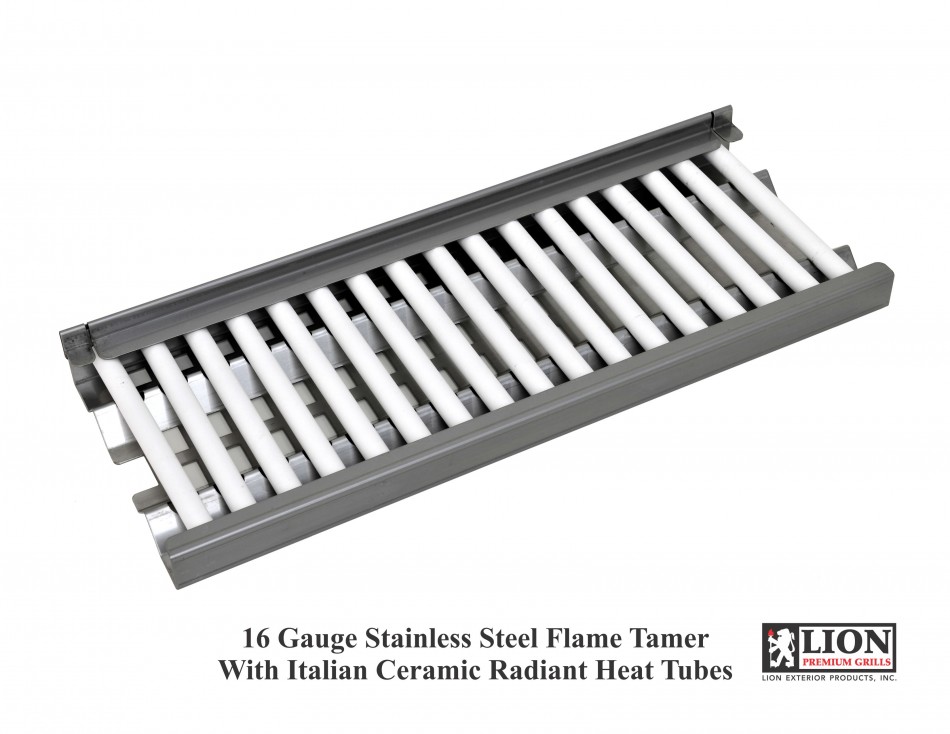 Lion Ceramic Heat Tubes with Vented Flame Tamer Tray (L89746) - Image 4