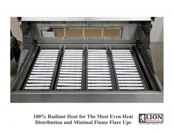 Lion Ceramic Heat Tubes with Vented Flame Tamer Tray (L89746) - Image 5