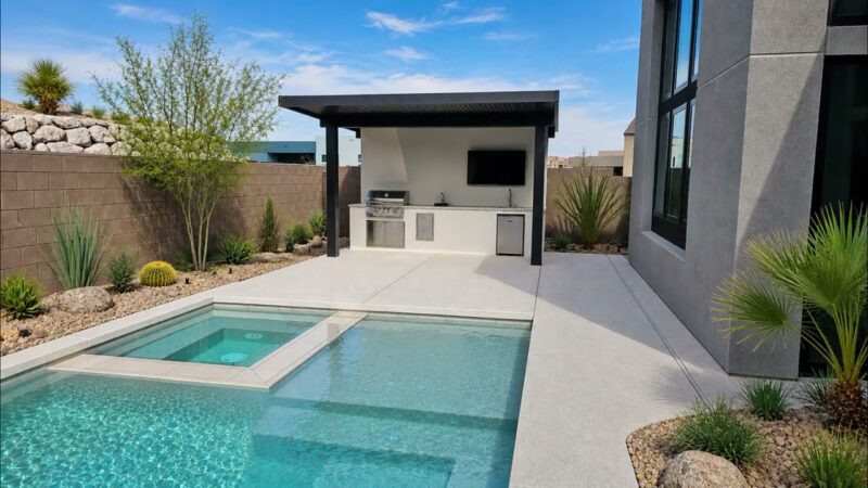 Backyard Splash: A Summerlin Pool + Outdoor Kitchen Tour