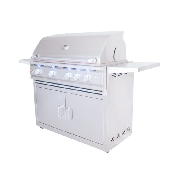 RCS 38" Cutlass Pro Freestanding Grill - RON38B CK w/ Cart & Gas Kit - Propane (LP)