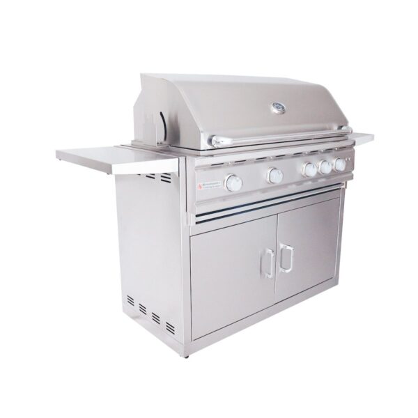 RCS 38" Cutlass Pro Freestanding Grill - RON38B CK w/ Cart & Gas Kit - Propane (LP)