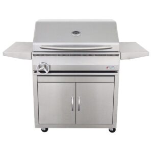 RCS 32" Premier Freestanding Charcoal Grill - RJCC32A CK w/ Cart & Gas Kit