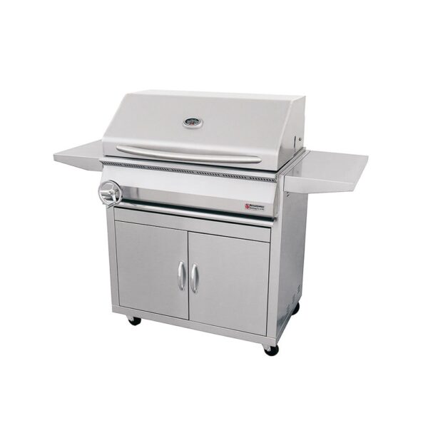 RCS 32" Premier Freestanding Charcoal Grill - RJCC32A CK w/ Cart & Gas Kit