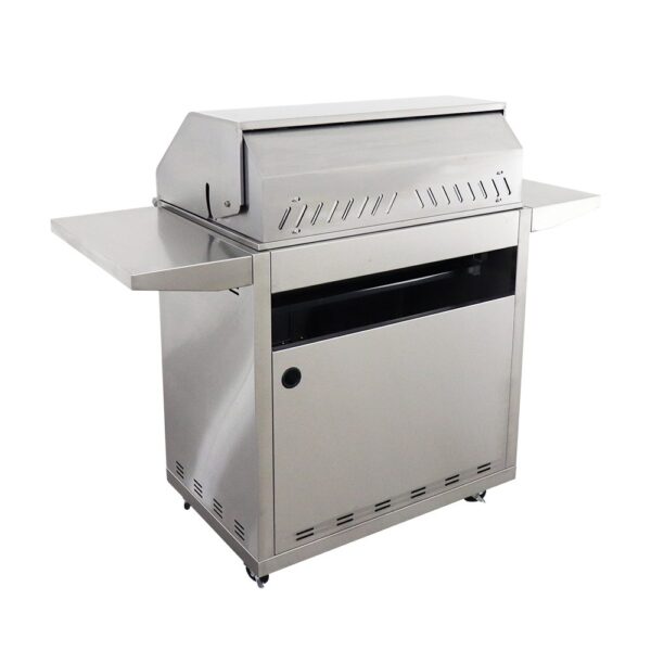RCS 32" Premier Freestanding Charcoal Grill - RJCC32A CK w/ Cart & Gas Kit