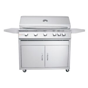 RCS 40" Premier "L" Freestanding Grill - RJC40AL CK w/ Cart & Gas Kit - Propane (LP)