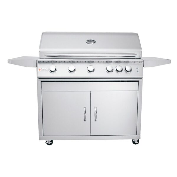 RCS 40" Premier "L" Freestanding Grill - RJC40AL CK w/ Cart & Gas Kit - Propane (LP)