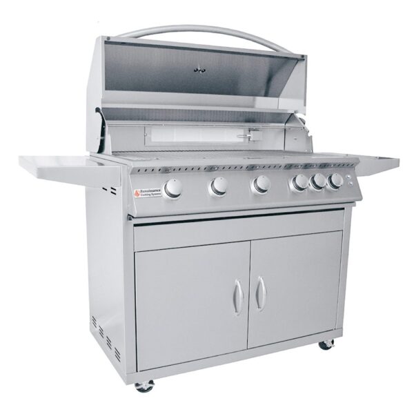 RCS 40" Premier "L" Freestanding Grill - RJC40AL CK w/ Cart & Gas Kit - Propane (LP)