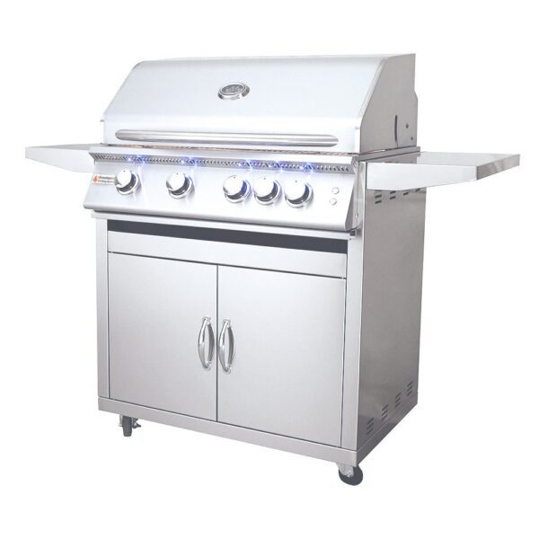 RCS 32" Premier "L" Freestanding Grill - RJC32AL CK w/ Cart & Gas Kit - Propane (LP)