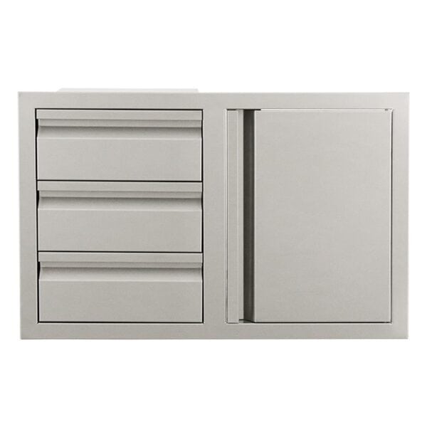 RCS Triple Drawers w/ Single Door - VDC2SC